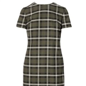 Banana Republic Plaid Short Sleeve Shift Dress M